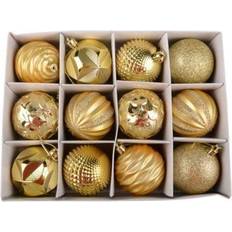 Julgranskulor 12 Pack Guld
