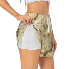 Clothing JUNZAN Taco Tortillas Print Athletic Gym Shorts - Small