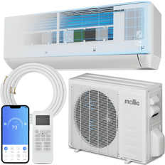 Air Treatment MoNiBloom, mollie 18 000 BTU 21.5 SEER2 Ductless Mini Split Heat Pump Air Conditioner 1000 Sq.Ft. Wall Mounted AC Unit with Condenser Remote Control & 4-in-1 Filter