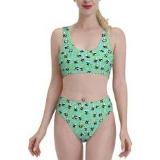 Ocsxa Alphabet Panda High Waisted Bikini Set - Medium