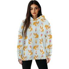 Sweaters ForUDesigns Ice Cream Corgi Hoodie Sweater - Graphic