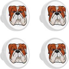 Building Materials Ownta Pcs Round Dog Bulldog Knobs 4