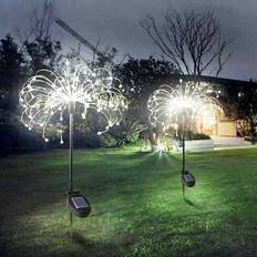 Ovzne Solar Flower Lights Outdoor LED Light Yard Art