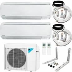 Daikin HeatAndCool.com, 2-Zone Wall Mounted Ductless Mini-Split 18000 BTU Heat Pump Air Conditioner 9k 9k 16 SEER2