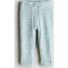 Turquoise Trousers Children's Clothing H&M Knitted Leggings - Turquoise