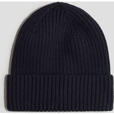 Enfärgade Mössor H&M Ribbstickad Beanie - Blå
