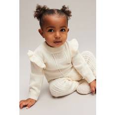 H&M Baby Flounce Trimmed Jumper - Beige