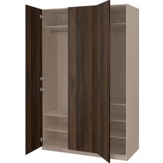 Garderob 60 cm IKEA Garderobskombination Gråbeige Mörkbrun 150 x 60 x 236 cm Garderob