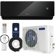 Della Align, 12000 BTU Wifi Enabled 20 SEER Cools Up to 550 Sq.Ft 110-120V Energy Efficient Mini Split Air Conditioner & Heater Ductless Inverter System with 1 Ton Heat Pump (JPB Series)