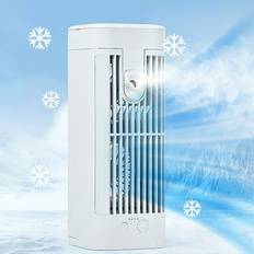 Air Coolers Uscallm Flash Deals, Clearance! Portable Air Conditioners Mini Evaporative Air Cooler Water Cool Fan with Night Light Small Quiet Air Conditioner Fan for Home Bedroom Office Camping