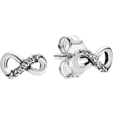 Earrings Pandora Sparkling Infinity Stud Earrings - Silver/Transparent