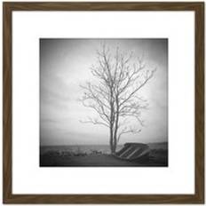 ARTERY8 Lone Brown Framed Art 20.3x20.3cm