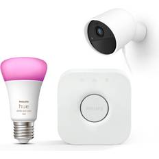 Secure Wired Camera + Color E27 Light Source + Bridge