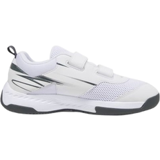 Textile Indoor Sport Shoes Children's Shoes Puma Kid's Varion II Indoor Sports Hook-and-Loop - White/Shadow Gray