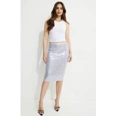 DYNAMITE Alana Sequin Midi Skirt