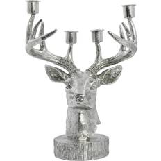 Lene Bjerre Serafina Deer Silver Candle Holder 31cm