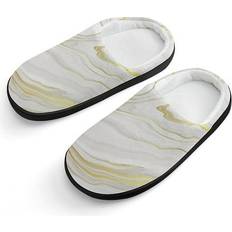 Gold Slippers Children's Shoes SKYSONIC Cotton Slippers for Kids - Gold/Black