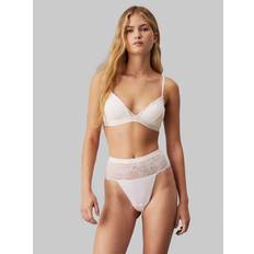 Herr - String Trosor Calvin Klein High Waisted Thong - Ivory