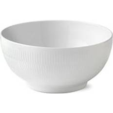 Royal Copenhagen Salad Bowls Royal Copenhagen White Fluted Salad Bowl 0.819gal