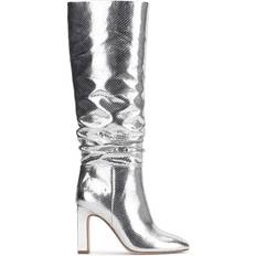 Silver - Women High Boots Jessica Simpson Minerva - Silver Metallic Snake