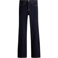 Polyester Jeans H&M Flared High Jeans - Dark Blue