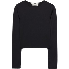 Polyamide Tops Stradivarius Long Sleeve T-shirt - Black