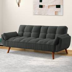 Wade Logan Arnbert Gray Sofa 75.4" 3 Seater