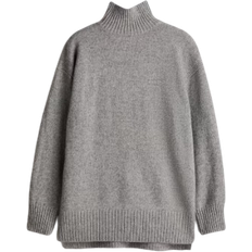 H&M M Overdeler H&M Oversized Turtleneck Sweater - Gray Mottled