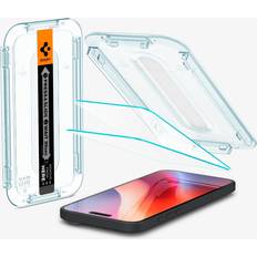 Spigen Apple iPhone 15 Pellicole Protettive Spigen GLAS.tR EZ Fit Sensor Protected Screen Ptotector for iPhone 15/16 2 - Pack