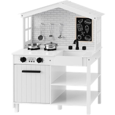 Best Choice Products Wooden Farmhouse Kitchen Set