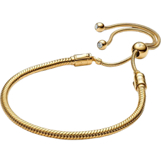 Pandora Snake Chain Slider Bracelet - Gold/Transparent