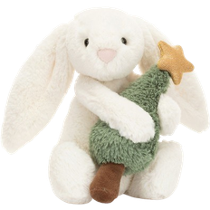 Toys Jellycat Bashful Bunny with Christmas Tree 18cm