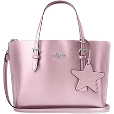 Coach Mollie Tote Bag 25 - Novelty Leather/Silver/Metallic Pink