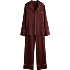 Røde Nattøy H&M Satin Pyjamas - Burgundy