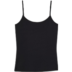 Schwarz Tanktops H&M Microfiber Tank Top - Black