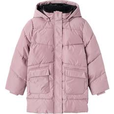 Down kids jacket Name It Kid's Medow03 Puffer Jacket - Grape Shake