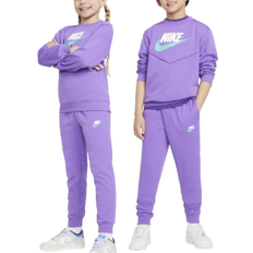 Purple Tracksuits Children's Clothing Nike Big Kid's Sportswear Tracksuit - Black Raspberry/White/White (FD3090-521)