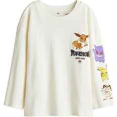 H&M Long Sleeved T-shirt - White/Pokémon