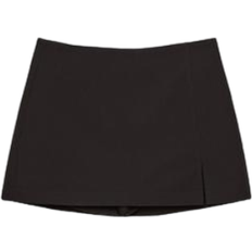 Culottes with Side Slit - Black