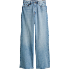 Recycled Fabric Jeans H&M Wide Ultra High Jeans - Light Denim Blue