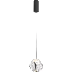 Akryl - Transparent Pendellampor Loom Design Ice Ball Chrome/Clear Pendellampa ∅ 10.5cm
