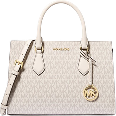 Michael kors sheila Michael Kors Sheila Medium Logo Satchel - Light Cream Multi