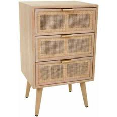 MDF Comò Alexandra House Living Nightstand Natural Chest of Drawer 42x71cm