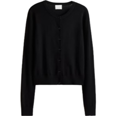 Viscose - Women Cardigans H&M Fine-Knit Cardigan - Black