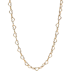 Pandora Linked Hearts Collier Necklace - Gold