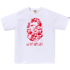 Bape Tops Bape A Bathing Ape T-Shirt - White/Pink