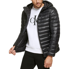 Calvin jacket Calvin Klein Men's Hooded & Quilted Packable Jacket - Black