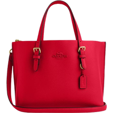 Red tote bag Coach Mollie Tote Bag 25 - Gold/Bold Red