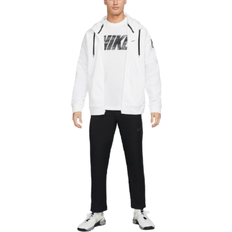 Fitness & Gym - White Sweaters Nike Therma Men's Therma Fit Full Zip Fitness Top - White/Black