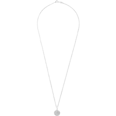 Jewelry Macy's Cluster Pendant Necklace - Silver/Diamonds